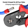 Preciva crimping pliers wire end ferrules set with 1200 ferrules