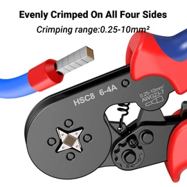 Preciva crimping pliers wire end ferrules set with 1200 ferrules tool kit 0.25 - 10.00 mm2
