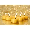 Hyoola Pure Beeswax Tea Lights, Handmade Decorative Unscented, Tealight Candles,
