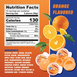 30 Basketball Candy Gummy Balls with Orange Flavored Jelly Filling, Perfect as Basketball Party Favors or Basketball Goodie Bag Fillers, By 4YoreElves