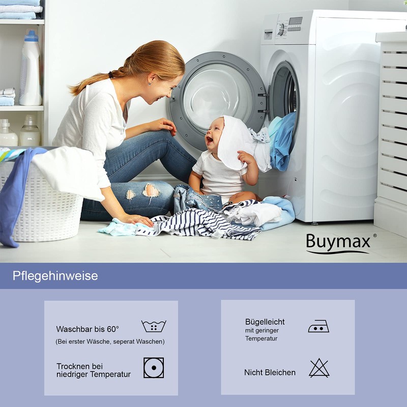 Buymax Fitted Sheet 90 x 200 cm Cotton 100% Jersey