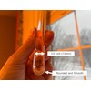 OooWow 36 inch (4 Pack) All Clear Acrylic Curtain Rod