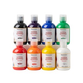 Fantastory Tempera Paint for Kids 8 Colors (8.4 oz Each) Washable Tempera Paint, Kids Poster Paint Sponge Painting, Non-Toxic Kids Paint Finger Paints Hand Paints Bottles Gifts (8 Colors 8.4 oz)