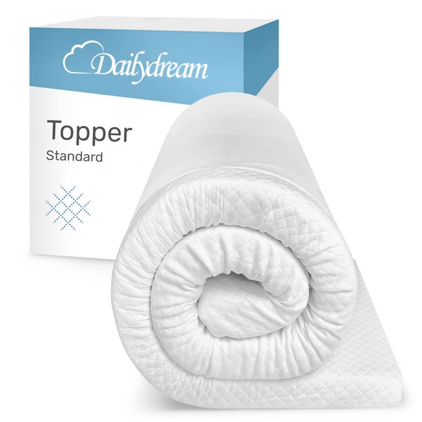 Dailydream viscoelastic Mattress Topper with Memory Foam, Edition Standard (Full,