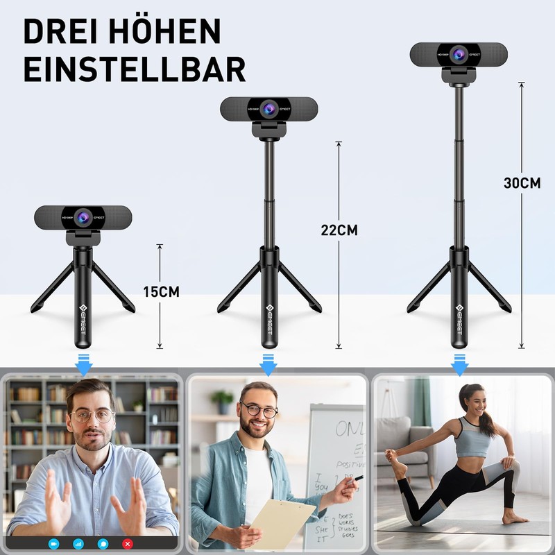 EMEET Full HD Webcam - C960 Kit 1080P Webcam with