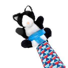 DtgEcd 1Pcs Cat Wrestling Puppet, Interactive Hand Puppets for Cats, Durable Cat Sumo Glove Puppet Suitable for Play and Training, Soft Plush Design 20 * 19 * 6CM