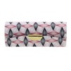 Motique Accessories Diamond Patterned Fabric Lipstick Case with Mirror for