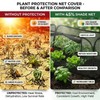 QwayHome 2Pack Garden Covers for Raised Beds, Pop Up Mesh