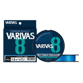 Varivas 8, Ocean Blue, 492.2 ft (150 m), No. 0.8
