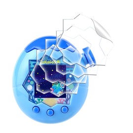 [Set of 4] For Tamagotchi Paradise Film, KONXISA LCD Protective Film, 0.01 inch (0.3 mm), Ultra-thin, TPU Material, Super Clear, High Transmittance, Anti-Scratch, Anti-Fingerprint, Shatterproof, Water