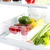 Home Basics Extra Large Plastic Handle-Stackable Storage Refrigerator Organizer Bins