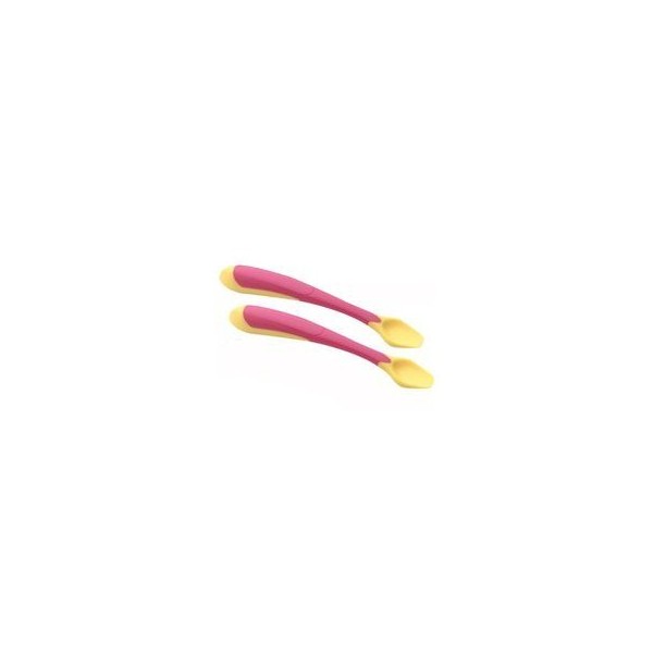 Playgro Soft End Spoon Set - Pink/Yellow