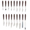 18Pcs Paint Scraper Knife Exquisite Plastic Handle Oil Painting Tool