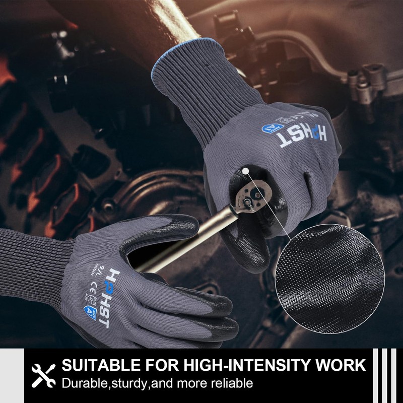 HPHST Work Gloves, 12 Pairs Work Gloves Men Women with