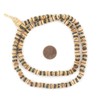 TheBeadChest Light Rustic Inlaid Yak Bone Mala Beads (6mm)