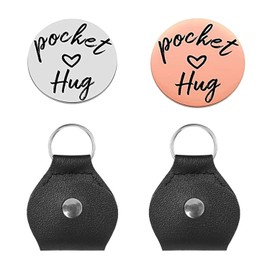 2 Pieces Of Stainless Steel Coins And 2 Pieces Of Storage Cases, Double-Sided Engraved Metal Coins, Gift Metal Coins, Creative Metal Coins