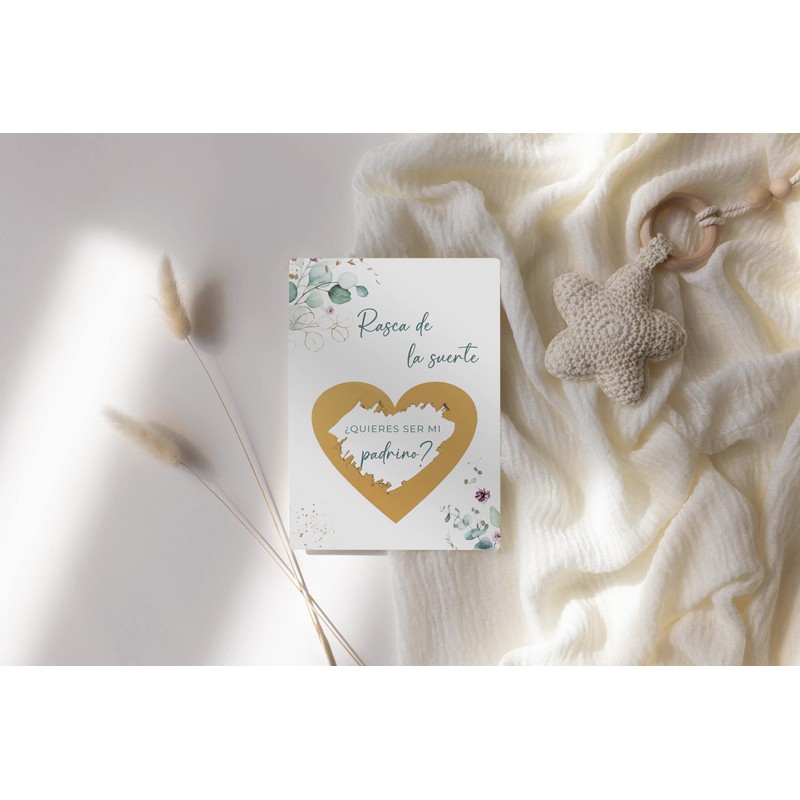 Joli Coon Madrina Padrino - 2 scratch off card with