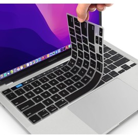 CaseBuy Keyboard Cover Skin for MacBook Pro 13 inch M2 2023, 2022 2021 2020 M1 A2338 A2289 A2251, MacBook Pro 13 inch Keyboard Protector, MacBook Pro 16 2020 2019 A2141 Protective Silicone Skin