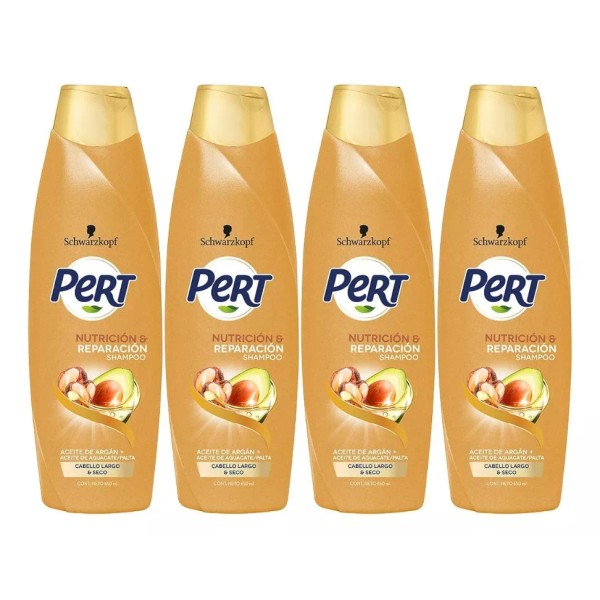 Schwarzkopf Professional  Shampoo Pert Nutrición Argán Y Aceite Aguacate 4 Pack 650ml