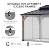 BPS 10' x 13' Gazebo Universal Mosquito Netting Screen Replacement,