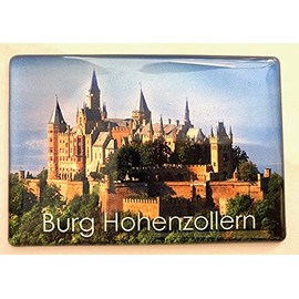 Burg Hohenzollern, Germany, souvenir fridge magnet, 020421