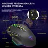 TERPORT S600 Mouse Gaming de Modo Dual Inalámbrico/Cable, 10000DPI Ratón