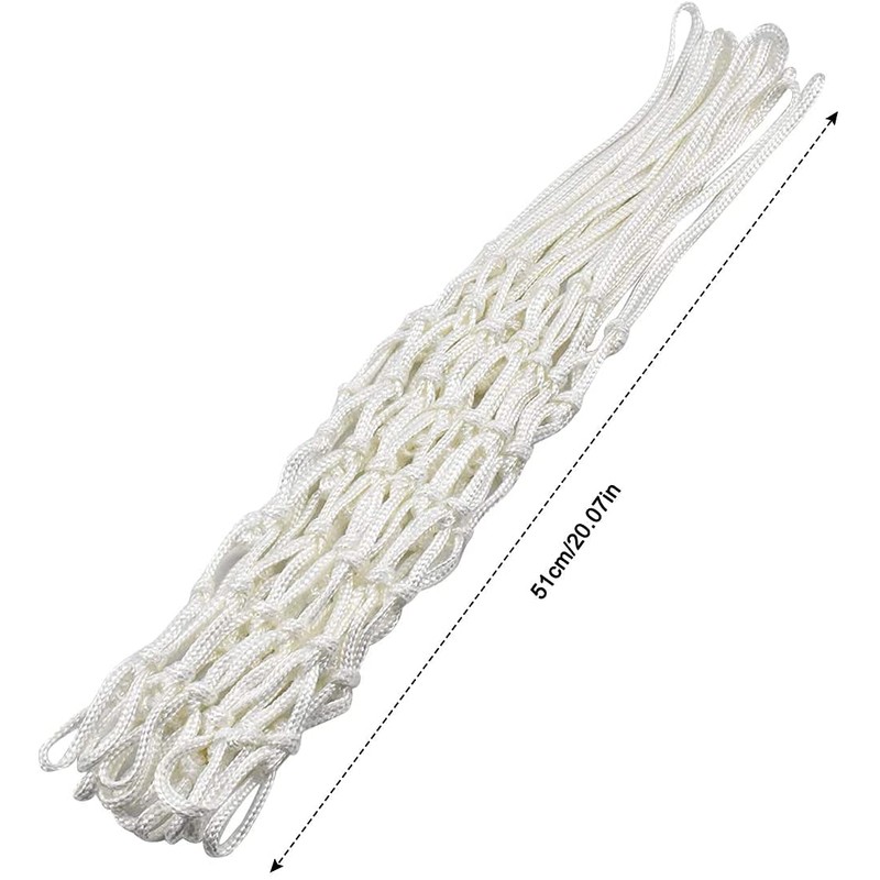 Y8HM 2Pcs Heavy Duty Basketball Net Replacement Fits Standard 12