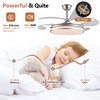 YIHANTLZ Smart Ceiling Fan Light with Remote, 36W LED 3