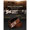WERFORU Mens Leather Belt Strap Without Buckle Replacement Leather Belt