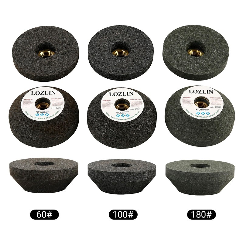 LOZLIN 3 Inch Silicon Carbide Grinding Wheel for Angle Grinder