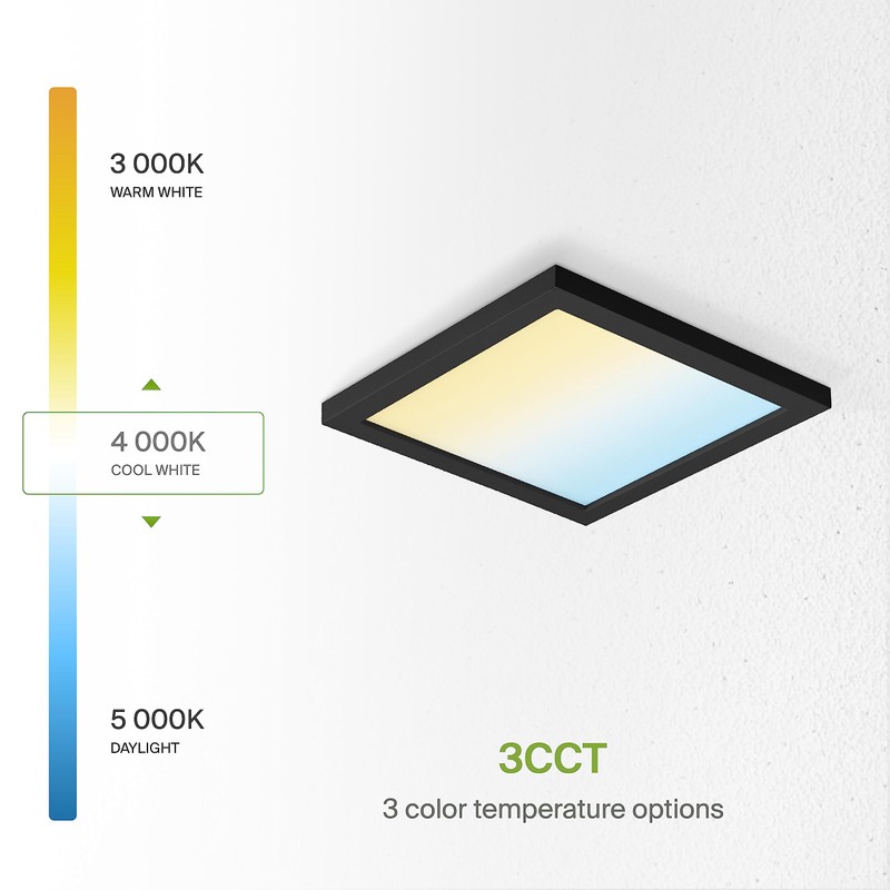 ASD LED 9" Square Flush Mount Light | 18W 1270LM