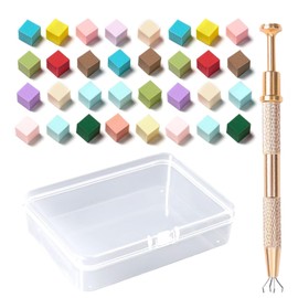 Aoboo Nail Sponges Set for Ombre Gel,Nail Art Tools Set-100Pcs Colorful Nail Sponges With Gold Grabbing Pen Transparent Plastic Storage Box Used to Store Nail Art Tools