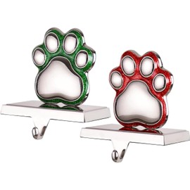2 Set Snowflake Stocking Holders for Mantle Xmas Silver Snowflake Stocking holder Christmas Snowflake Stocking Holder for Fireplace Mantle Weighted Stocking Hooks for Mantle (Silver Snowflake,2)