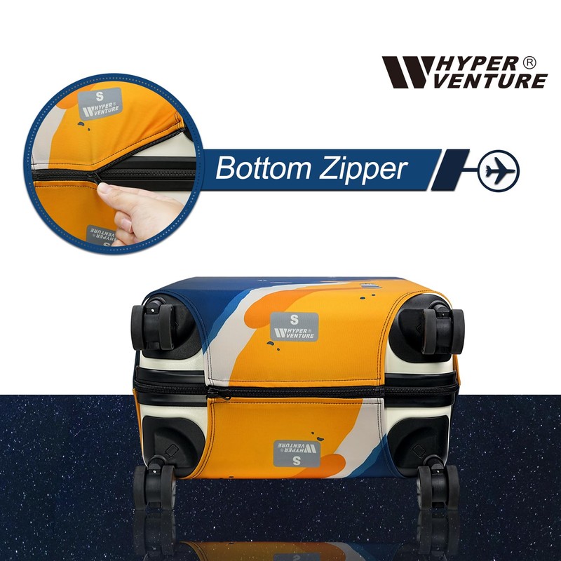 HYPER VENTURE Washable Luggage Cover - Fashion Suitcase Protector Fits