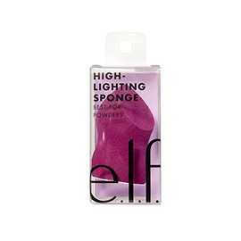 e.l.f. Esponja resaltadora y mezcladora, esponja de belleza para un acabado de enfoque suave, ideal para resaltador, base y corrector, vegana y libre 