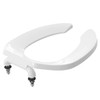 Commercial Heavy Duty Open Front Toilet Seat Without Cover, Thickened