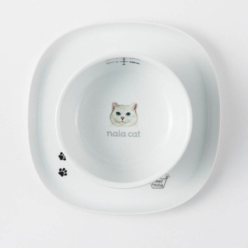 Necoichi Raised Cat Water Bowl (Nala Cat Limited Edition)