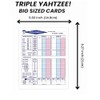 300 Premium Large Double Sided Triple Score Sheets Cards Pads