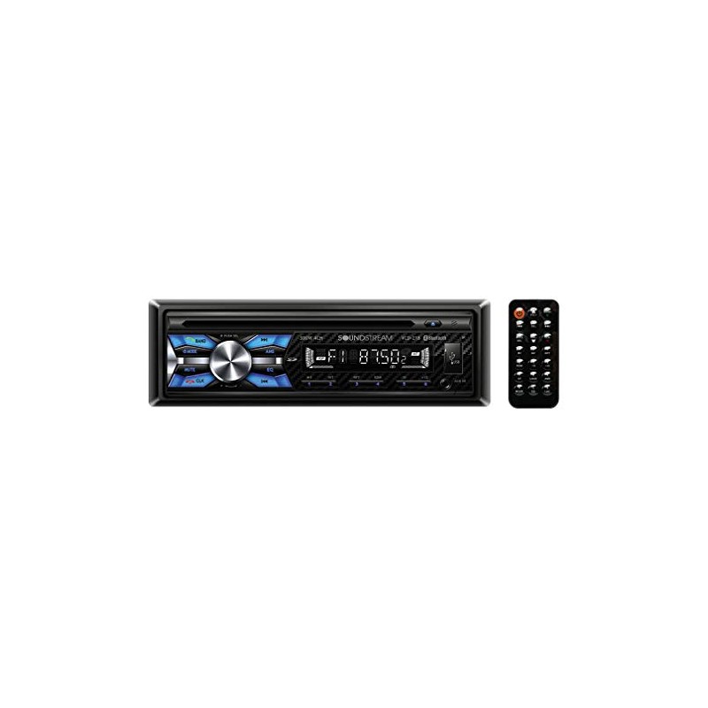 Soundstream VCD-21B Single DIN CD Player with 32GB USB Playback/Bluetooth