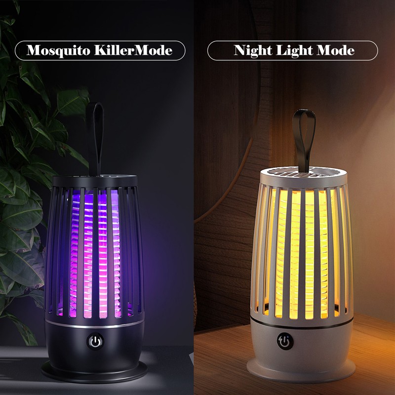 Mosquito Killer USB Hanging Bug Zapper Trap Lamp With Warm