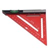 7 Inch Rafter Square with Level Aluminum Alloy Detachable Triangle