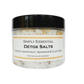 Simply Essential Detox Bath Salts Soak with Orange, Grapefruit, Geranium & Clary Sage 500g