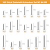 VIGRUE 360-Piece Stainless Steel Screws Set M3 M3.5 M4 M5,