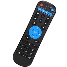 Amiroko Replaced Remote Control Compatible with Android Smart TV Box T95, T95Z-K-V-U-W Pro, HK1, MX10, X88, X96, TX6, TX3, MX1, H50, H96