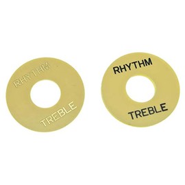 KAISH Cream/Black and Cream/Gold LP Guitar Toggle Switch Washer Rhythm Treble Ring Plate for Les Paul