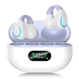 Paekole Ultra Open Ear Earbuds - Comfort Clip-On Earbuds, Small Bone Conduction Over Ear Headphones with Waterproof Design, Perfect Running Headphones for Sports and Fitness 4
