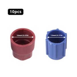 GisWell 10-Piece Set Universal Air Conditioning Service AC System Caps, Cap for Air Conditioning, Air Conditioning Hose Cap, Car Air Conditioning Caps, Dust Protection