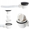 AquaParts Drain Fitting Shower Tray Siphon with Bath Plug |