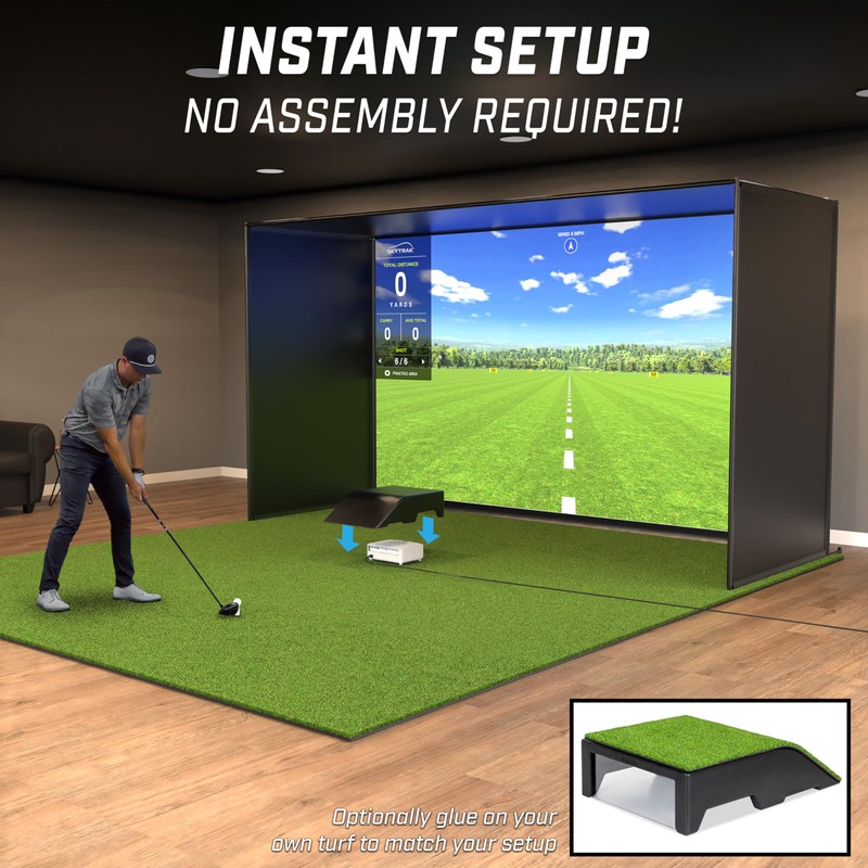 GoSports Golf Simulator Projector Cover - Floor Mounted Enclosure for