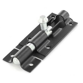 ChoicefullBargain 100mm(4") - Door Bolt Black Tower Bolt Gate Shed Door Slide Bolt